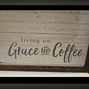 Farmhouse Grace / Coffee ☕️ sign (22.3X14.3)